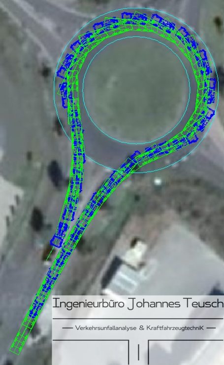 Schleppkurve Sattelzug